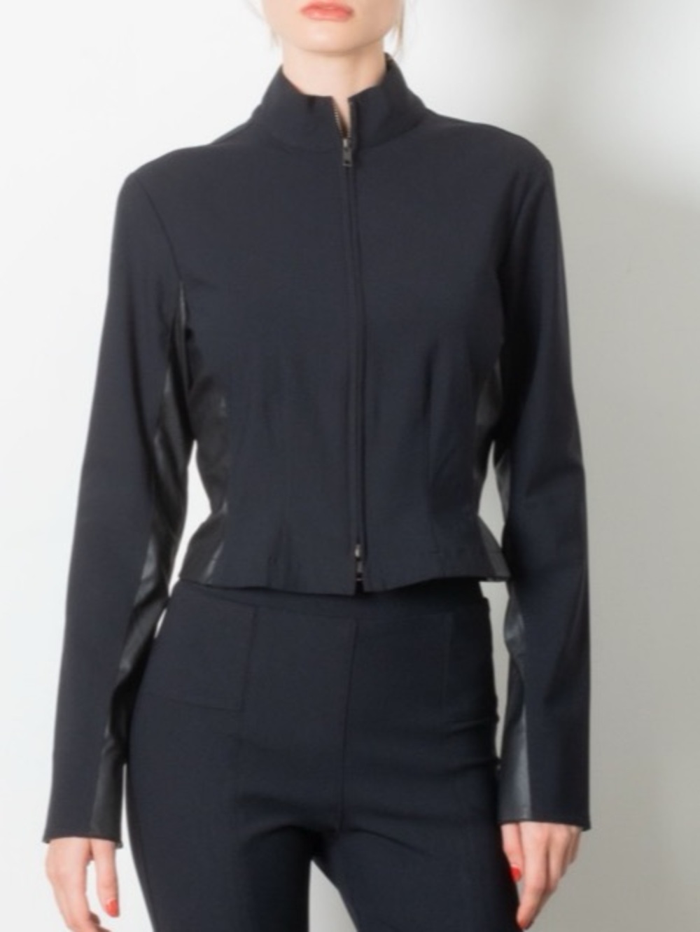 Elaine Kim Trieste Tech Stretch Scuba Zip Top